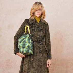 Street Utility Cirrus Drawstring Handbag - Cosmos Green