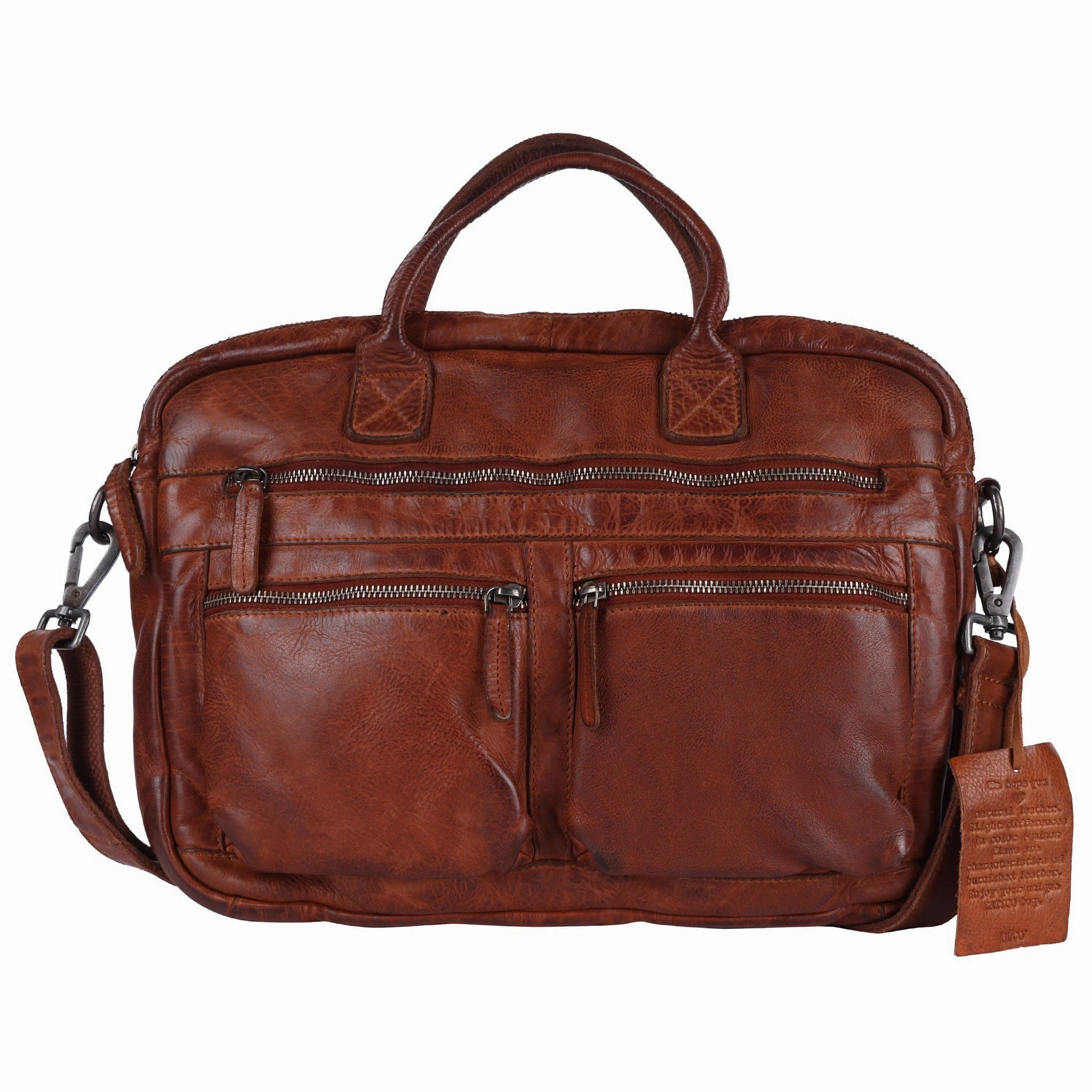 Georgetown Leather Brief Travel Companion Minimalist Reliability