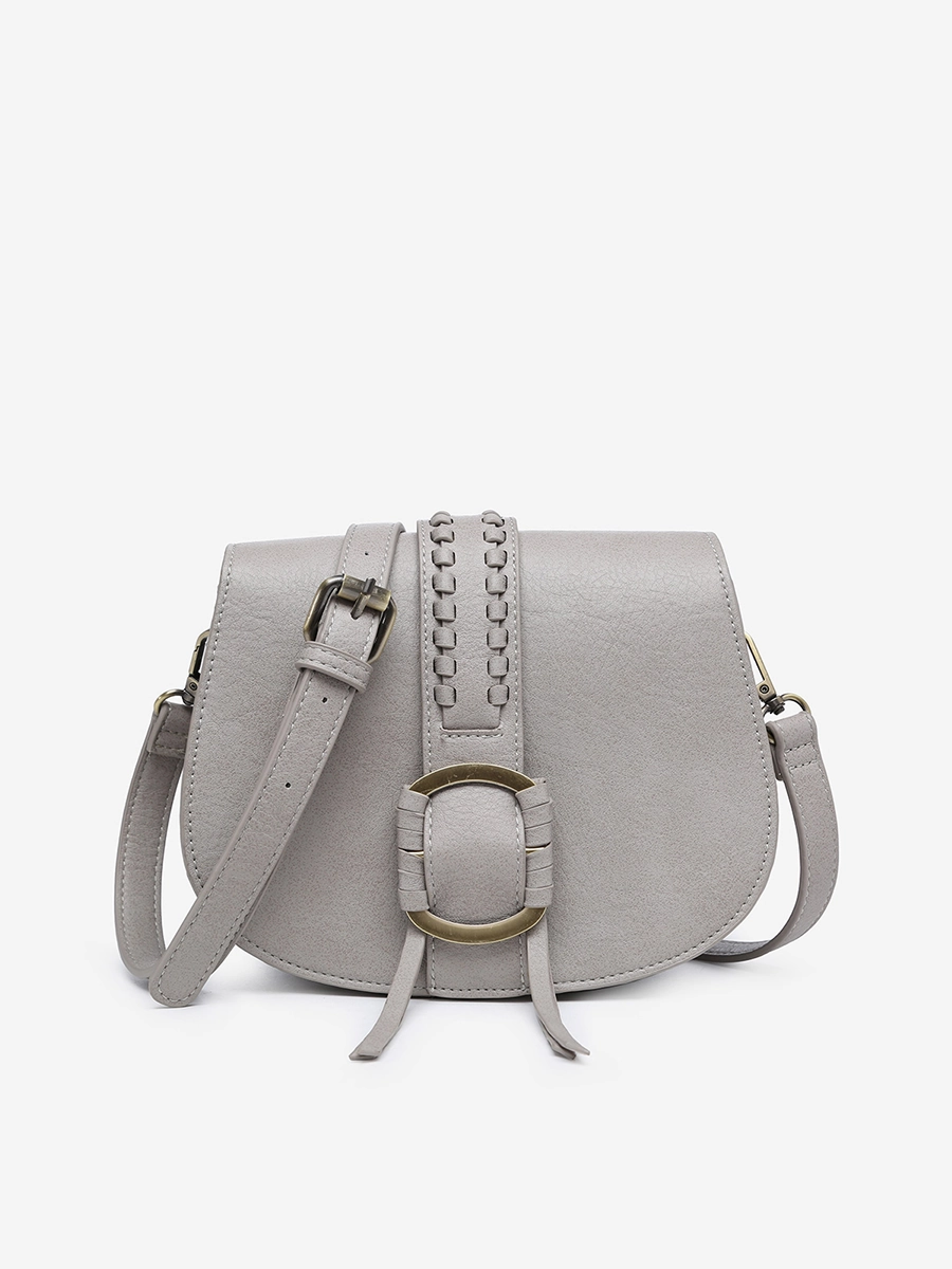 Georgie Vegan Front Detail Crossbody Classic Outfit Bold Look