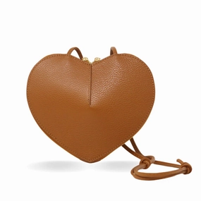 Classic Utility Compact Utility Germ??n Fuentes GF990 Genuine Italina Leather Crossbody Heart Bag