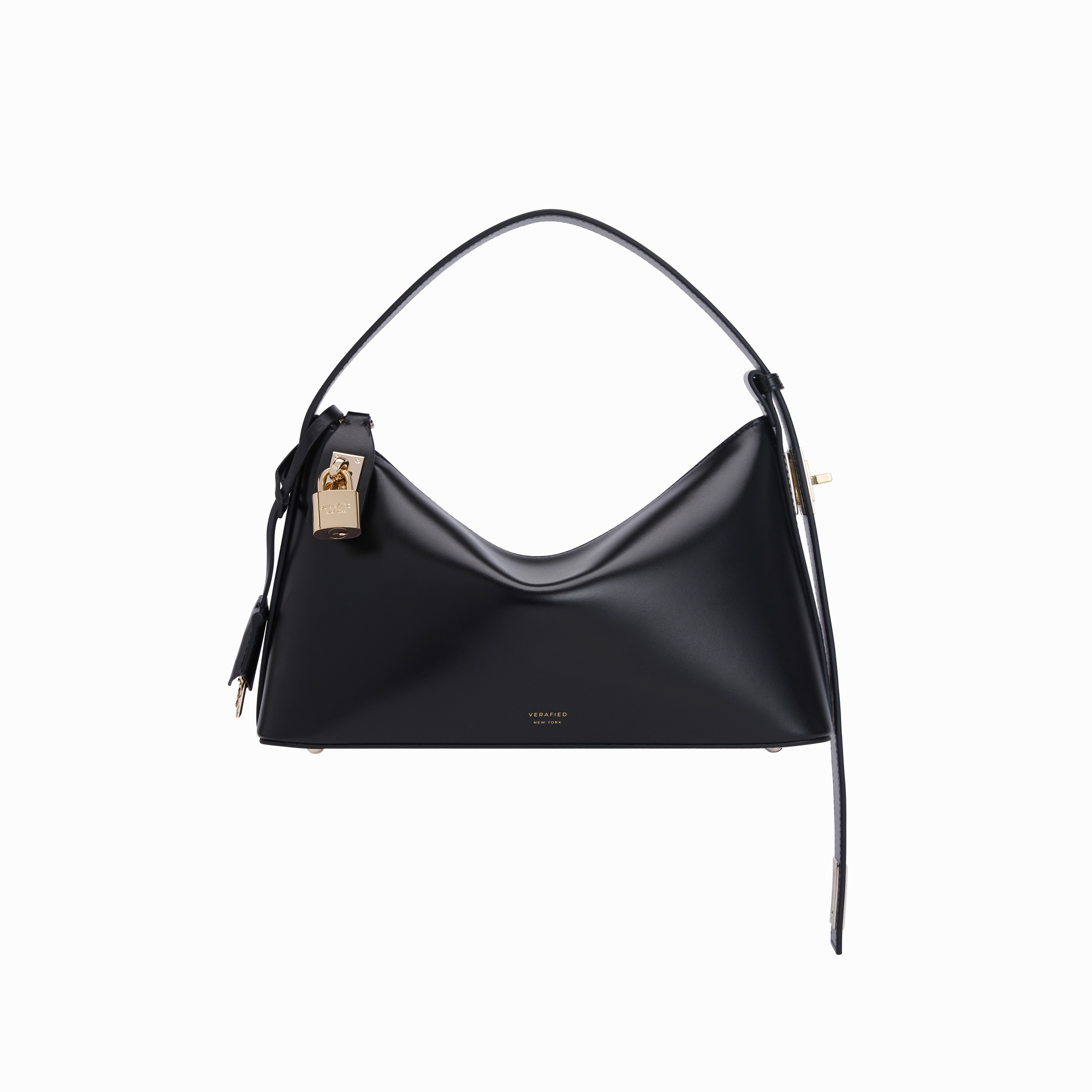 Gold Black Hobo Bag Lightweight Design