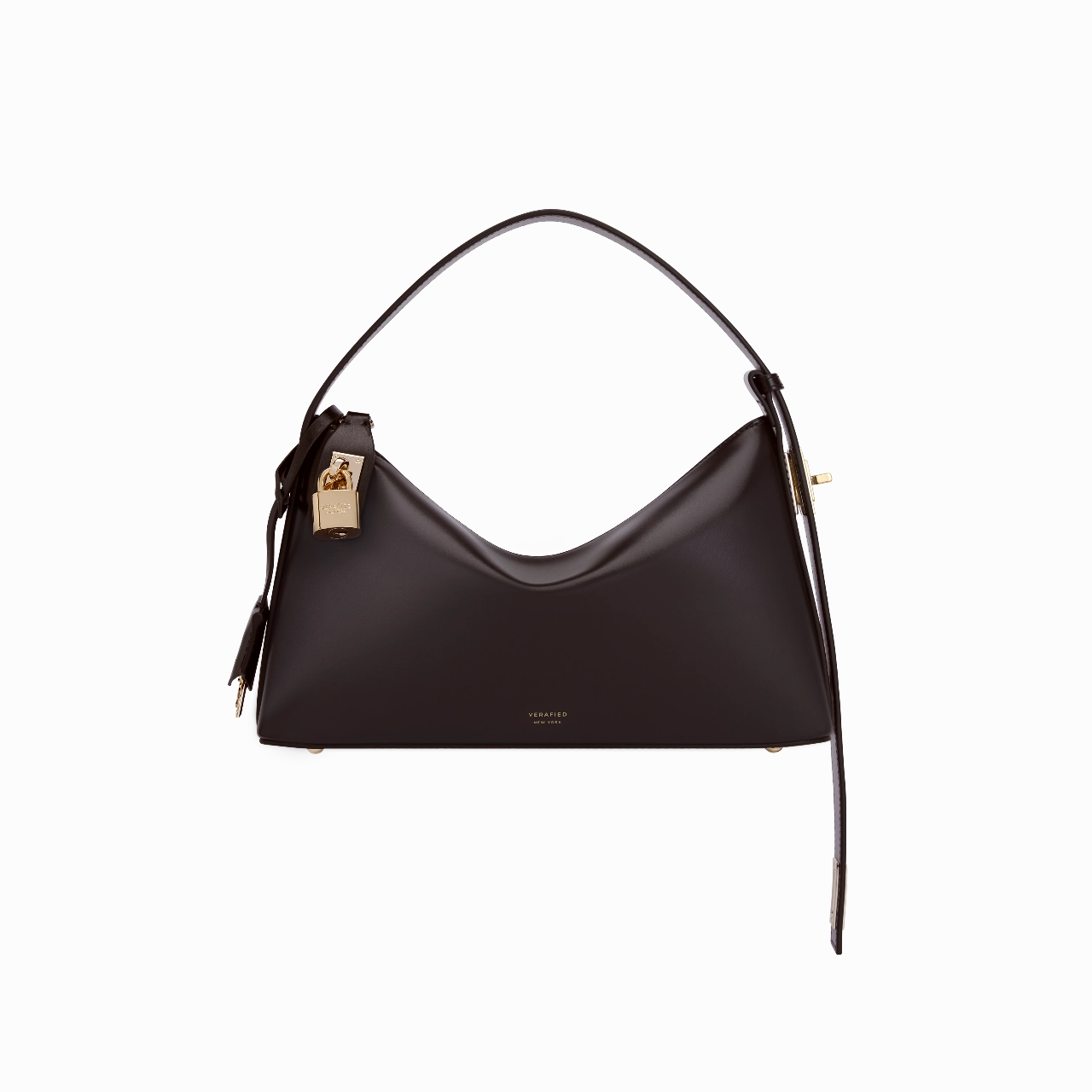 Gold Chocolate Hobo Bag (Low Stock) Minimal Trend Urban Detail