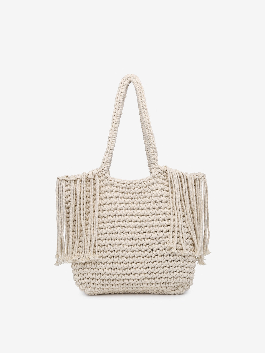 Elegant Vibe Chic Accessory Gracie Macrame Satchel