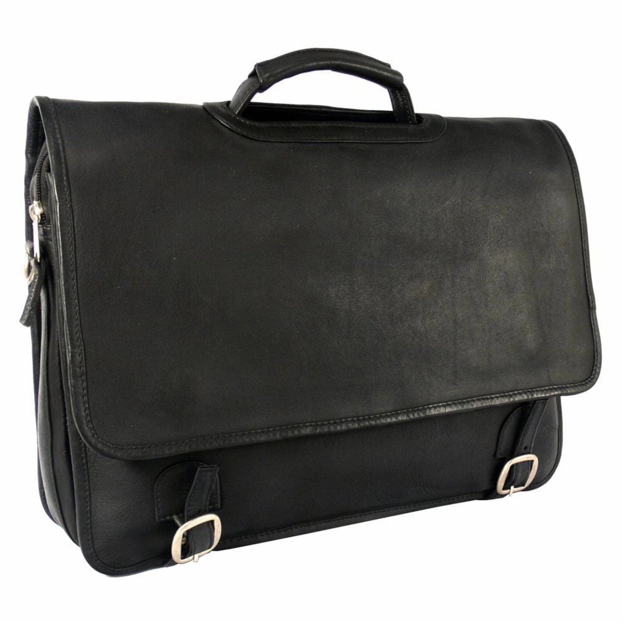 Minimal Everyday Grammercy Park Leather Laptop Brief