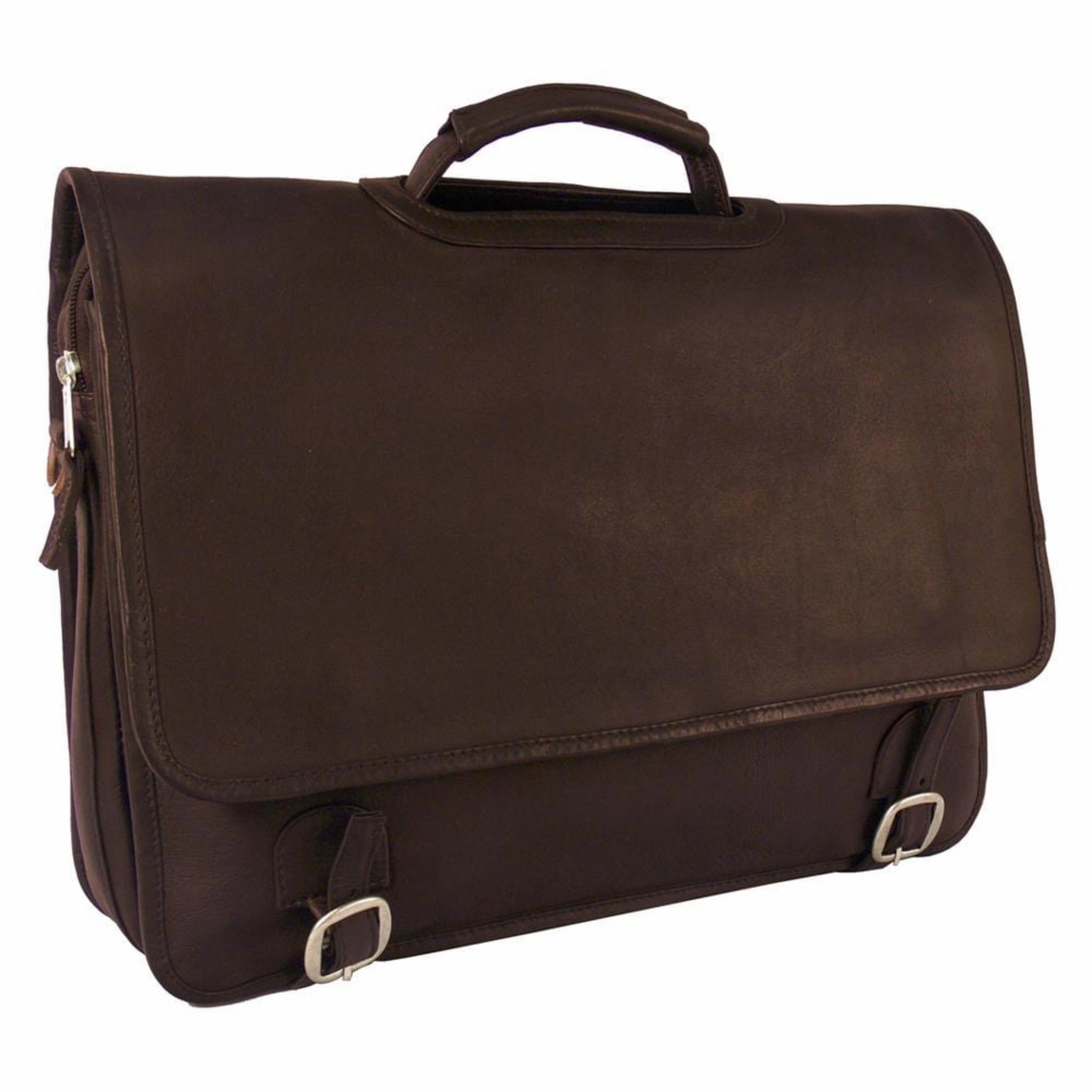 Travel Lifestyle Practical Everyday Grammercy Park Leather Laptop Brief