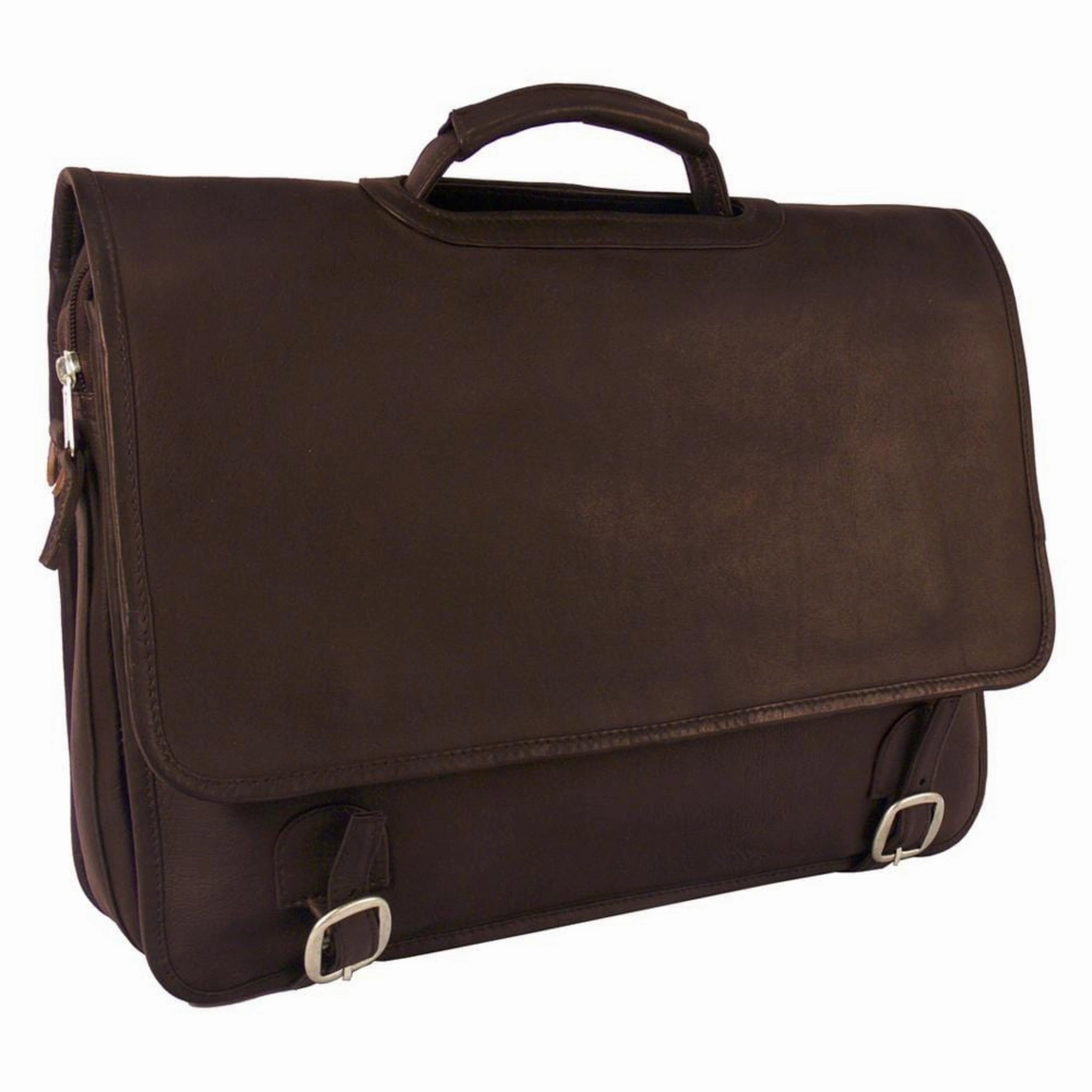 Everyday Durability Grammercy Park Leather Laptop Brief