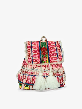 Halo Patterned Backpack Sleek Shape