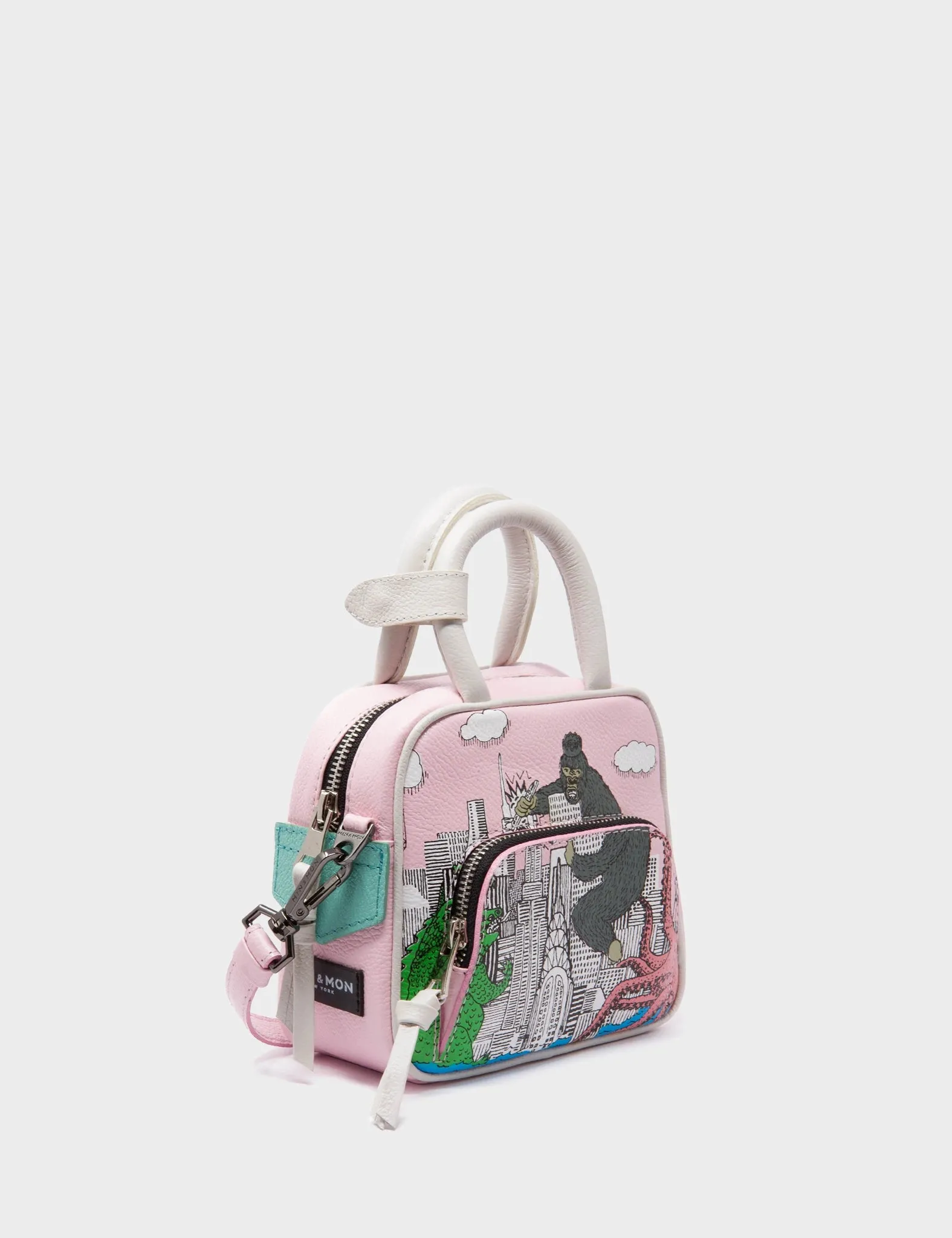 Marino Mini Crossbody Parfait Pink Leather Bag - Hairy Harold Design Effortlessly stylish and functional for daily use