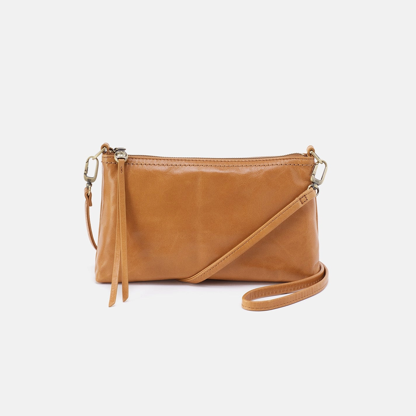 City Style Urban Travel Darcy Crossbody in Polished Leather - Natural