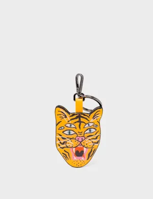 Happy Tiger - Marigold Leather Keychain Easy Organization Ergonomic form