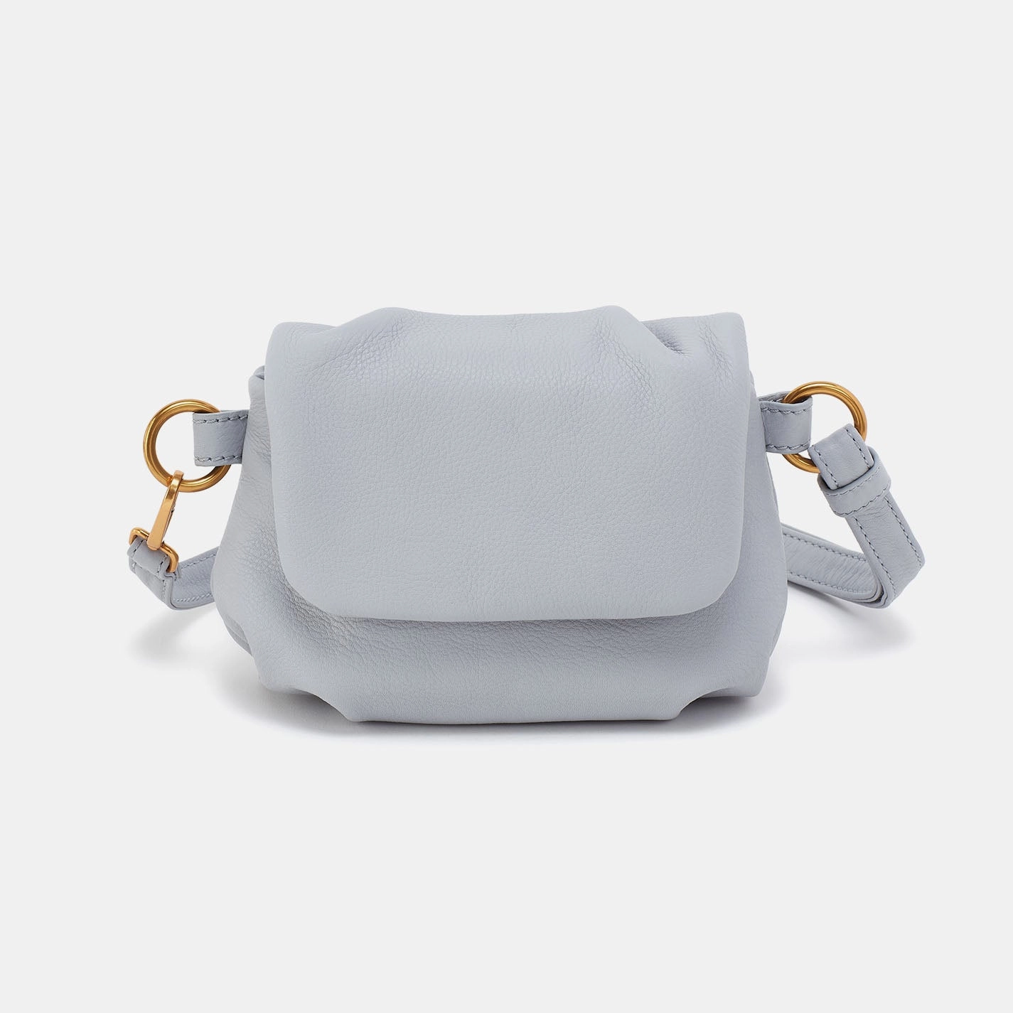 Harley Crossbody Sling In Pebbled Leather - Blue Pearl Stylish Journey