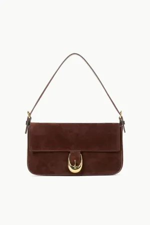 HARLOW BAG | MAHOGANY SUEDE Modern Fashion Trendy leather satchel