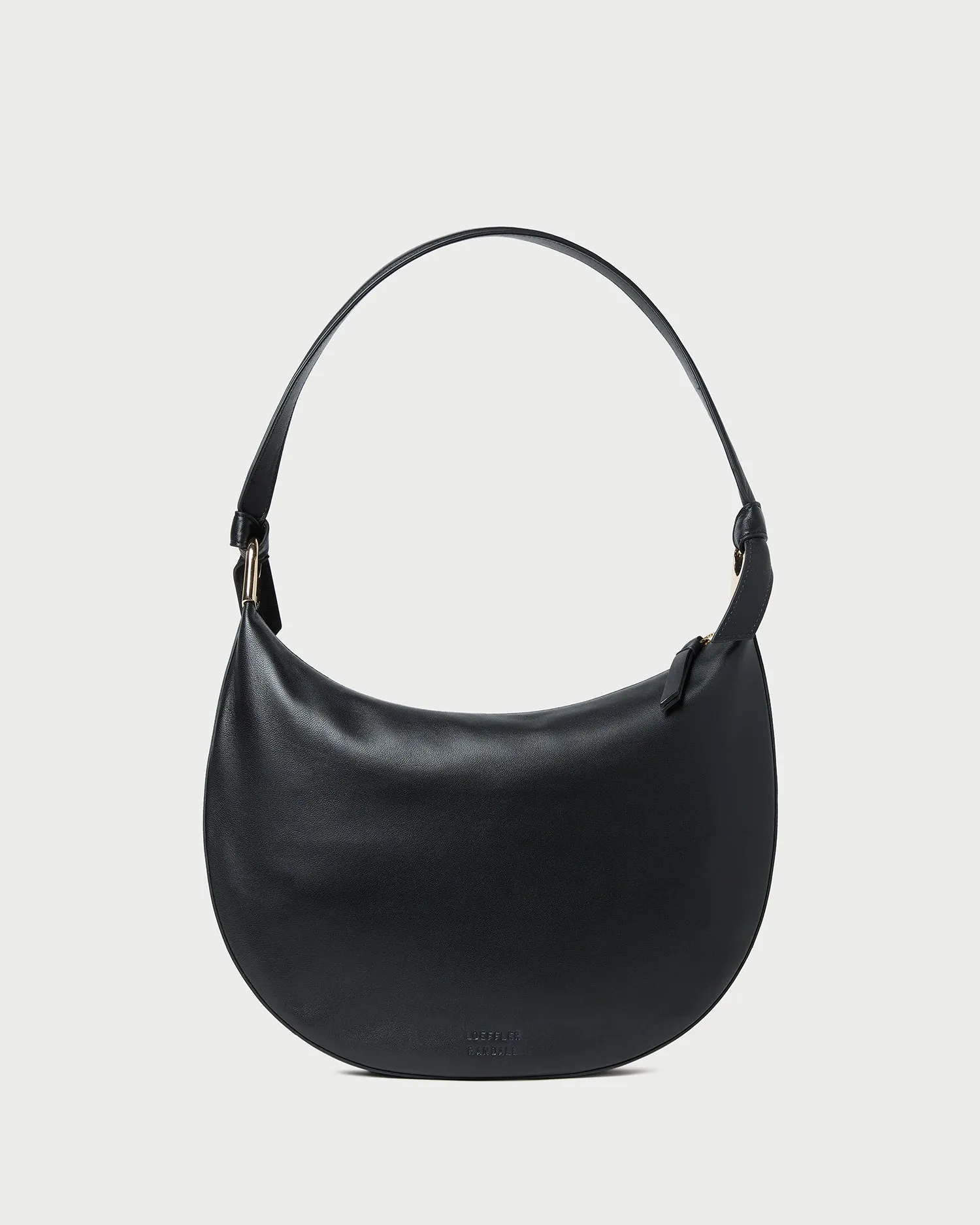 Stylish Choice Bright Accent Harlow Black Leather Shoulder Bag