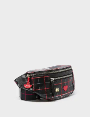 Luxury Architecture Shopping Trip Harold Fanny Pack Black Leather - Lovestitch Design