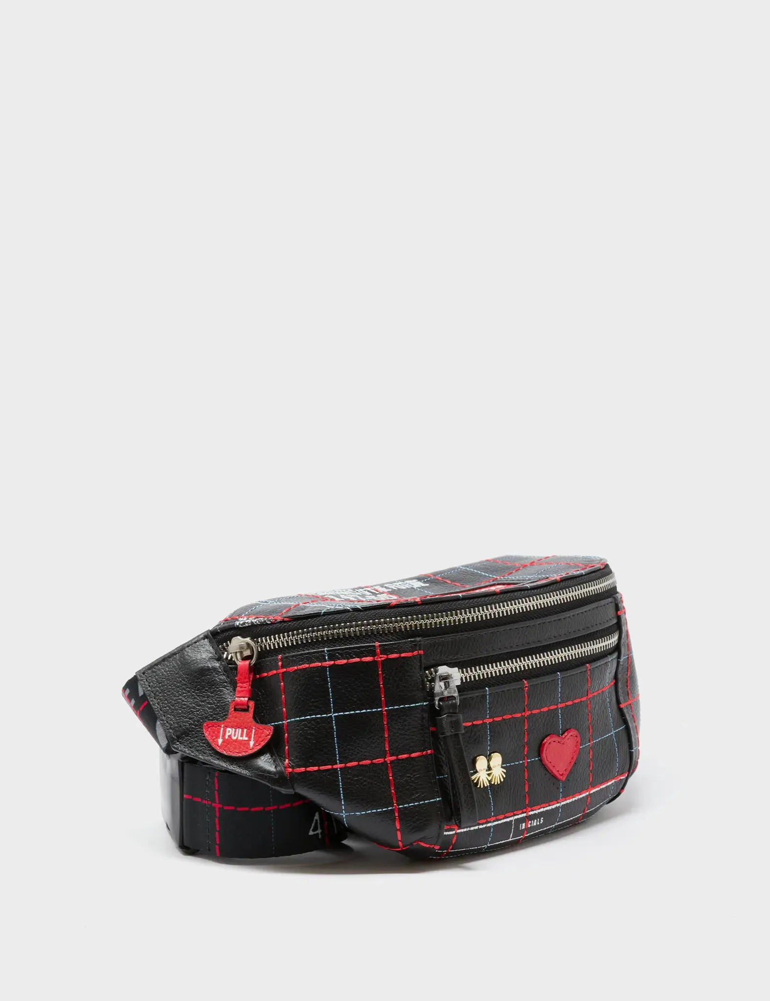 Luxury Architecture Shopping Trip Harold Fanny Pack Black Leather - Lovestitch Design