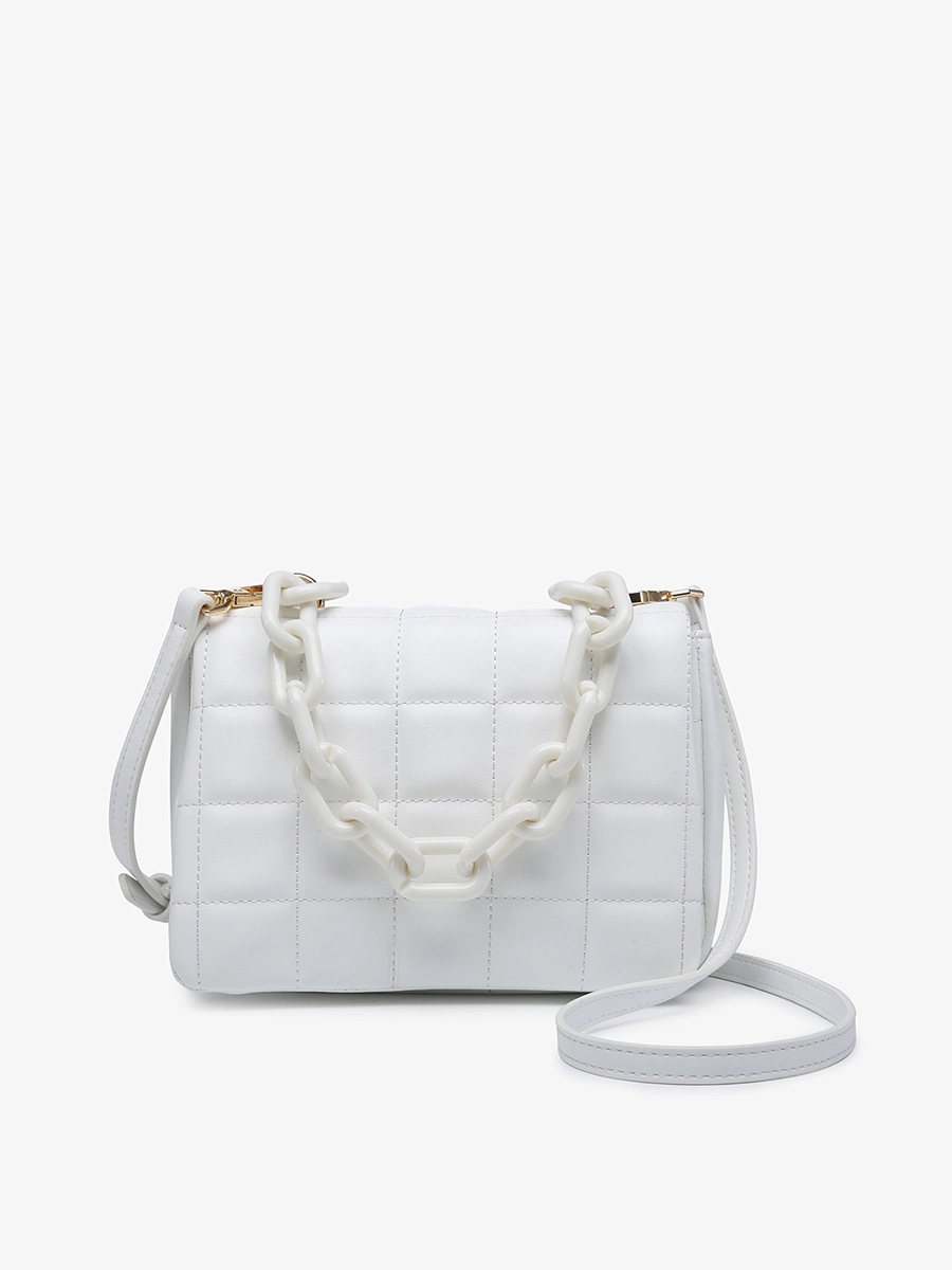 Hayden Vegan Quilted Chain Crossbody Iconic Style