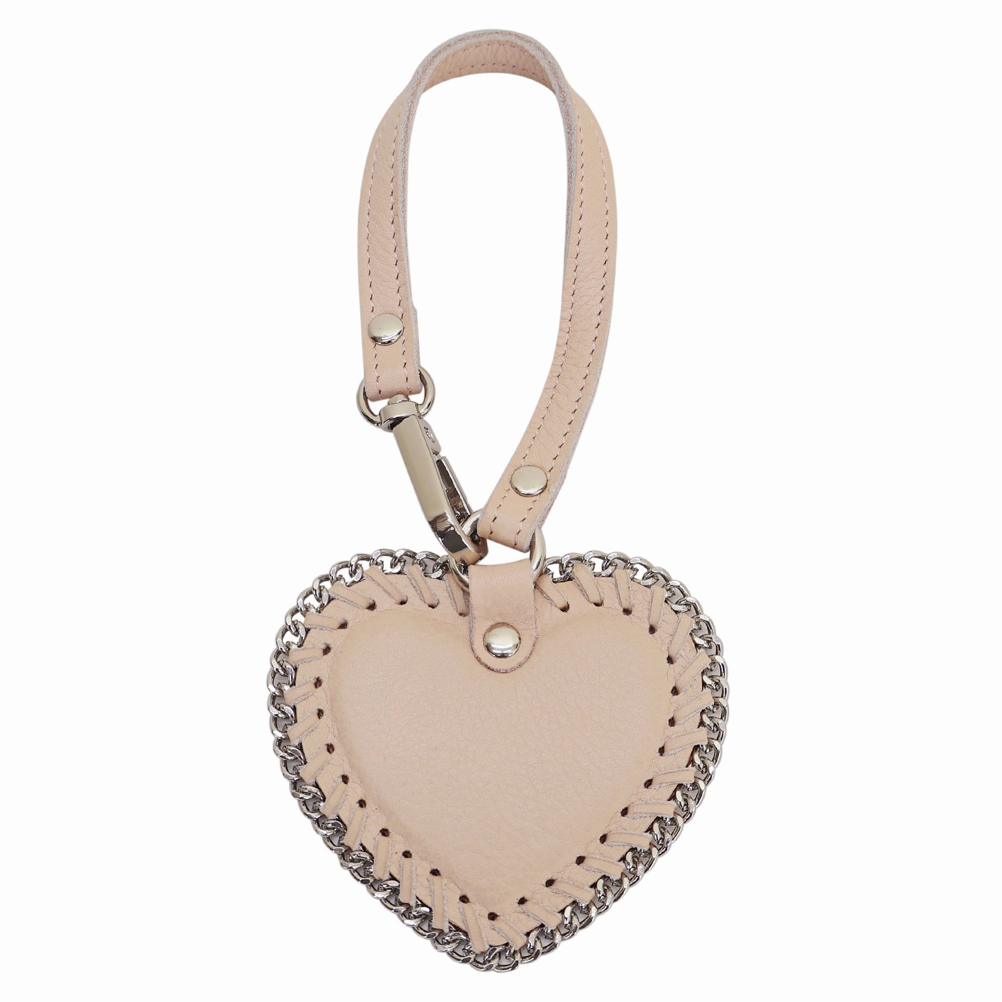 Work Routine Minimalist Appeal Heart Leather Bag Charm