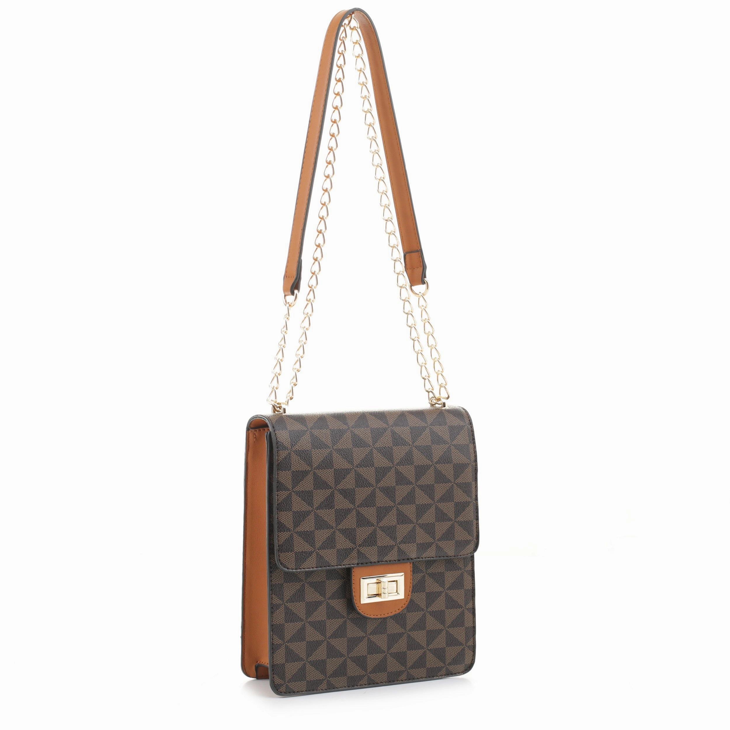 Lainey Geometric Monogrammed Crossbody Refined Simplicity Portable Travel