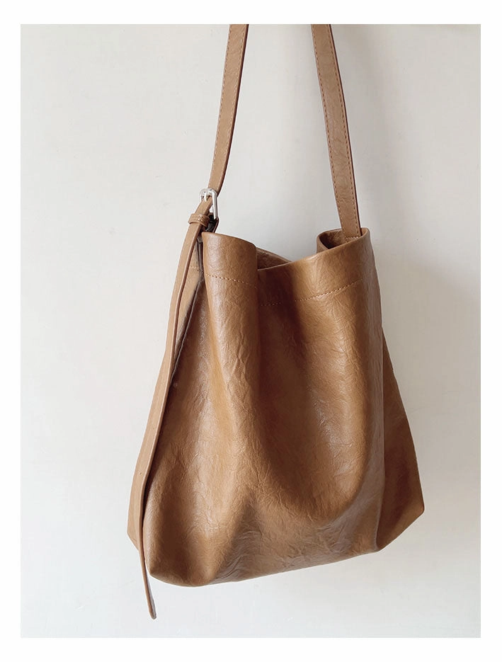 Everyday Performance Elena Handbags Simple Leather Tote Bag