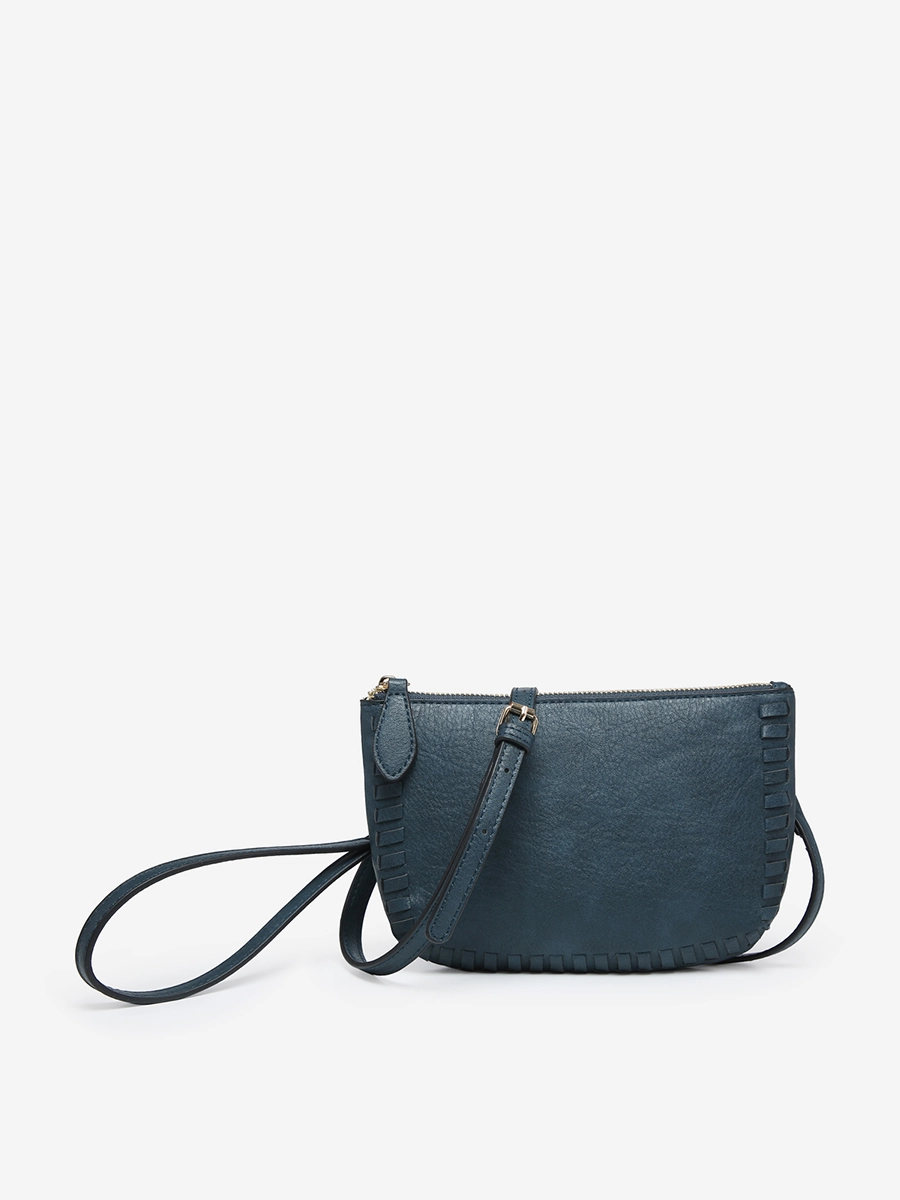 Bonnie Vegan Whipstitch Clutch/Crossbody Festive Accent