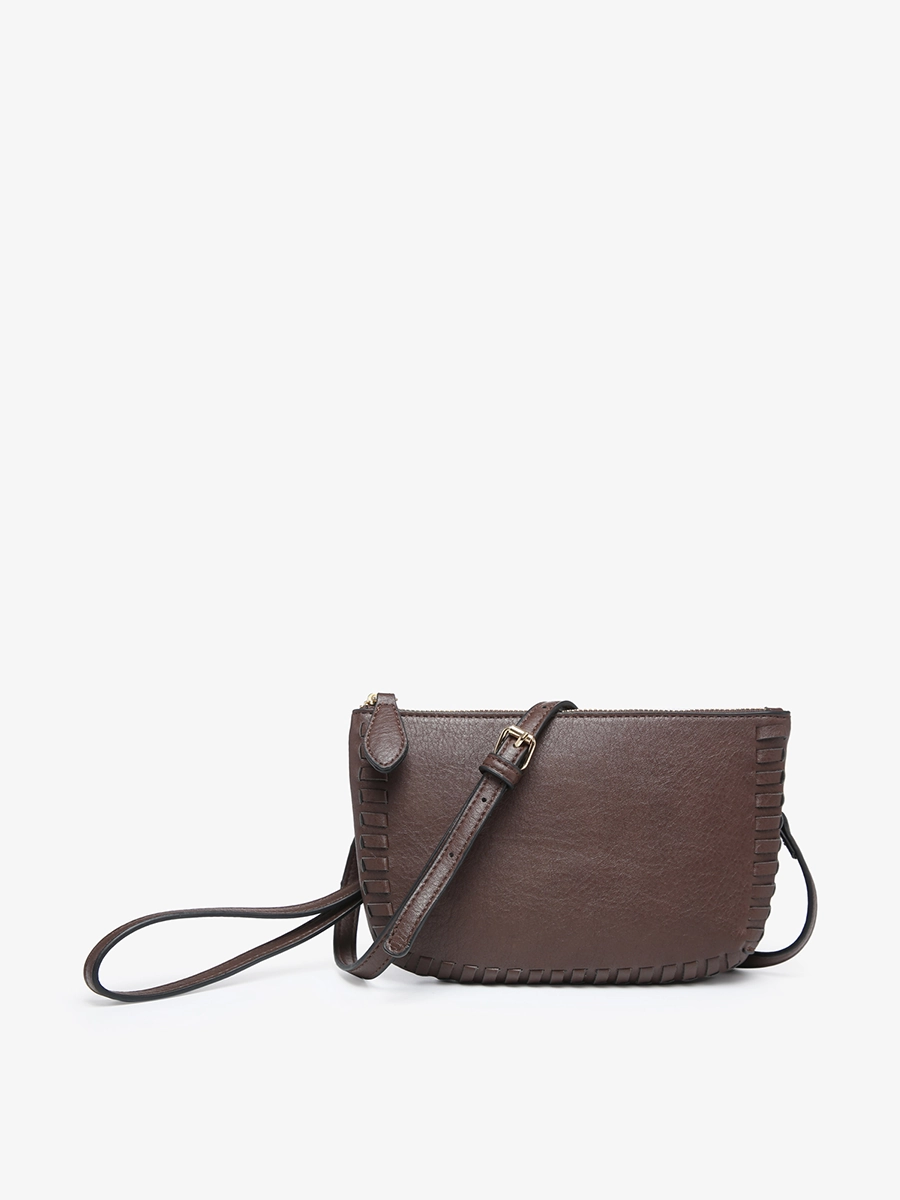 Bonnie Vegan Whipstitch Clutch/Crossbody Modern Classic Gala Ready