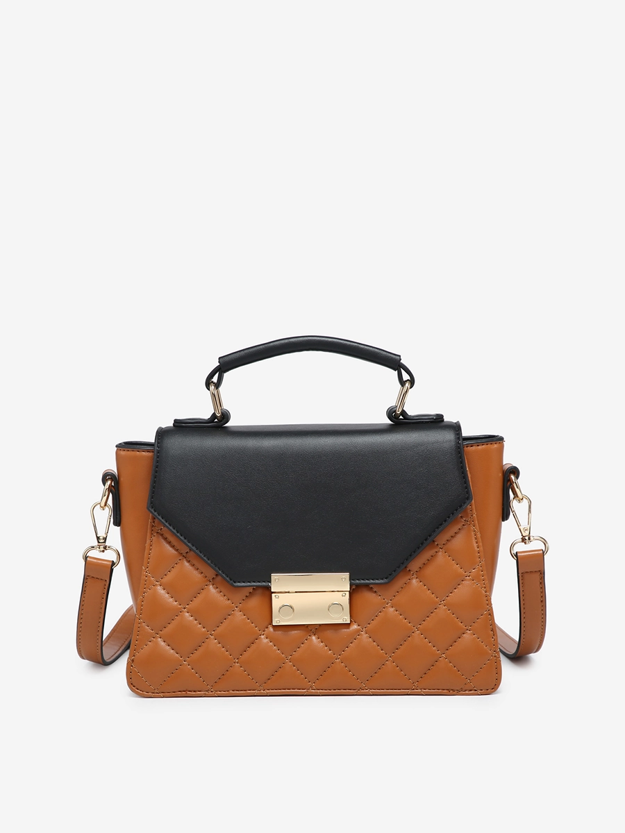 Chic Accent Lou Vegan Square Quilted Crossbody