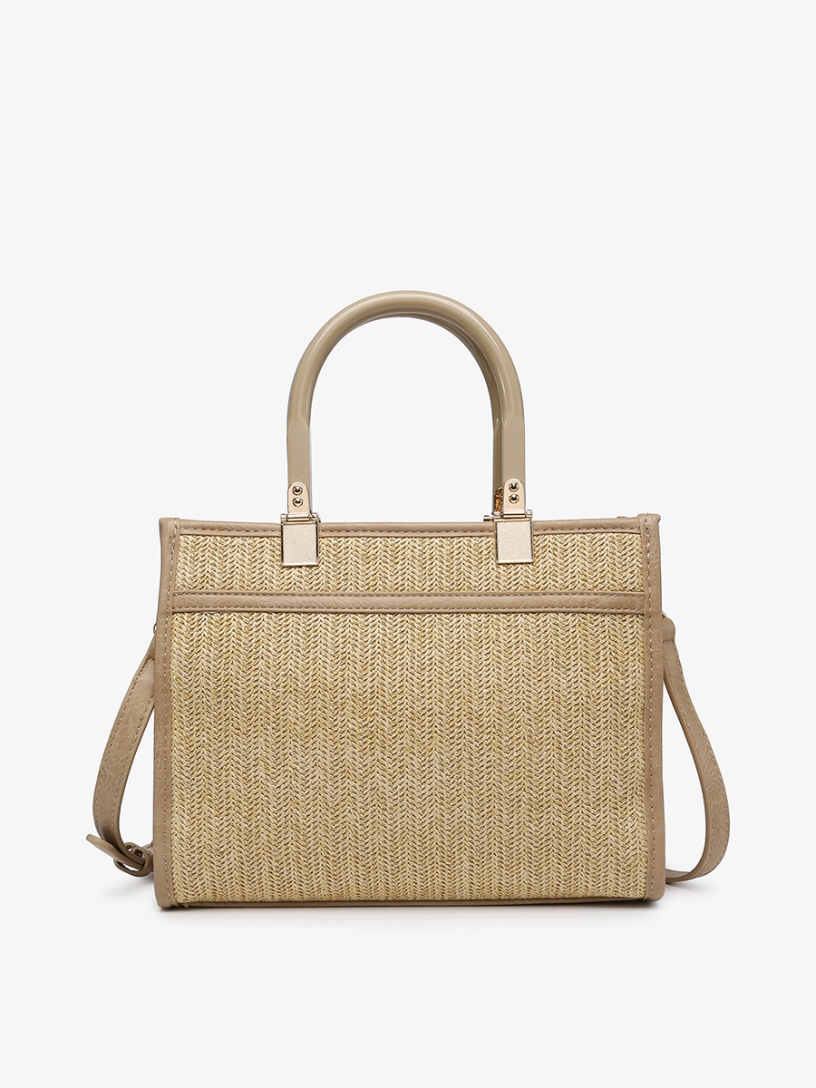 Kaya Vegan Rattan Satchel Unisex Appeal