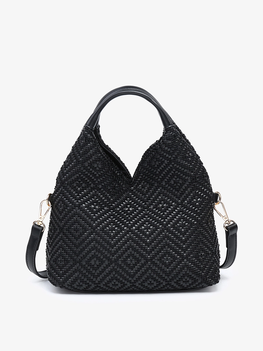 Cecily Vegan Diamond Woven Hobo Global Trend