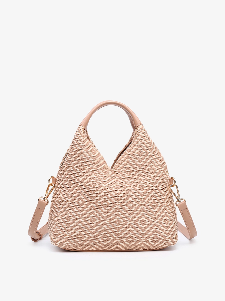 Cecily Vegan Diamond Woven Hobo Sophisticated Appeal Stylish Companion