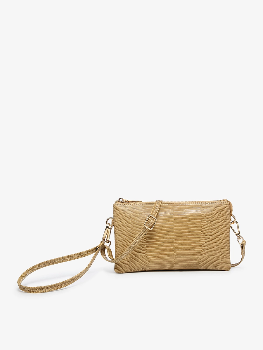 Timeless Fashionwear Refined Texture Riley Vegan Lizard Crossbody
