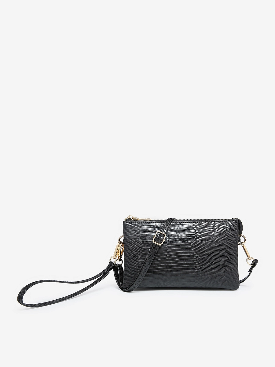 Sophisticated Charm Riley Vegan Lizard Crossbody