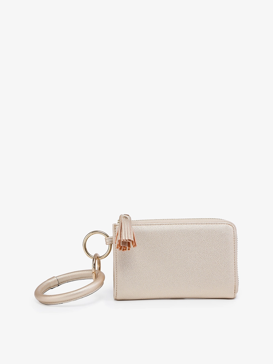 Liv Vegan Bangle Wristlet Metal Detail