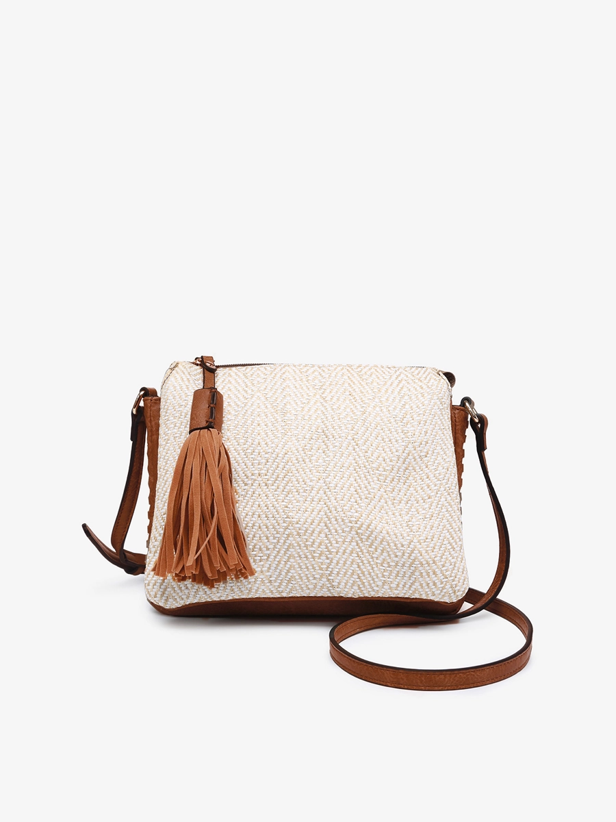Sabrina Vegan Arrowhead Crossbody Monochrome Style