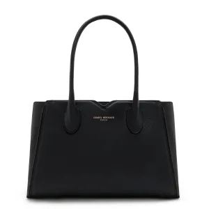 Premium Fashion Honor?? Cloe Midi black calfskin leather handbag