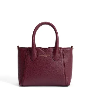 Functional Storage Honor?? Cloe Mini bordeaux red calfskin leather handbag