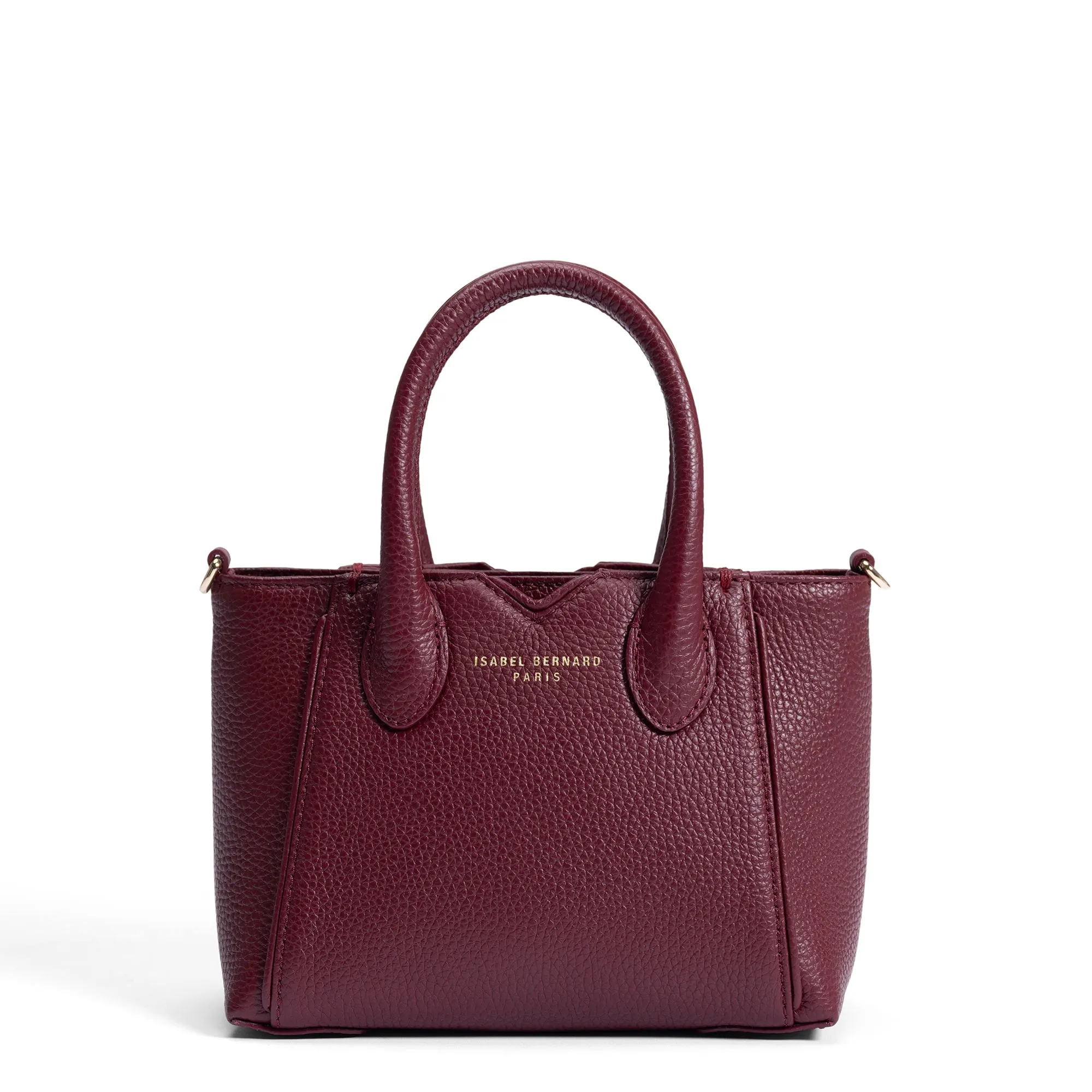 Functional Storage Honor?? Cloe Mini bordeaux red calfskin leather handbag