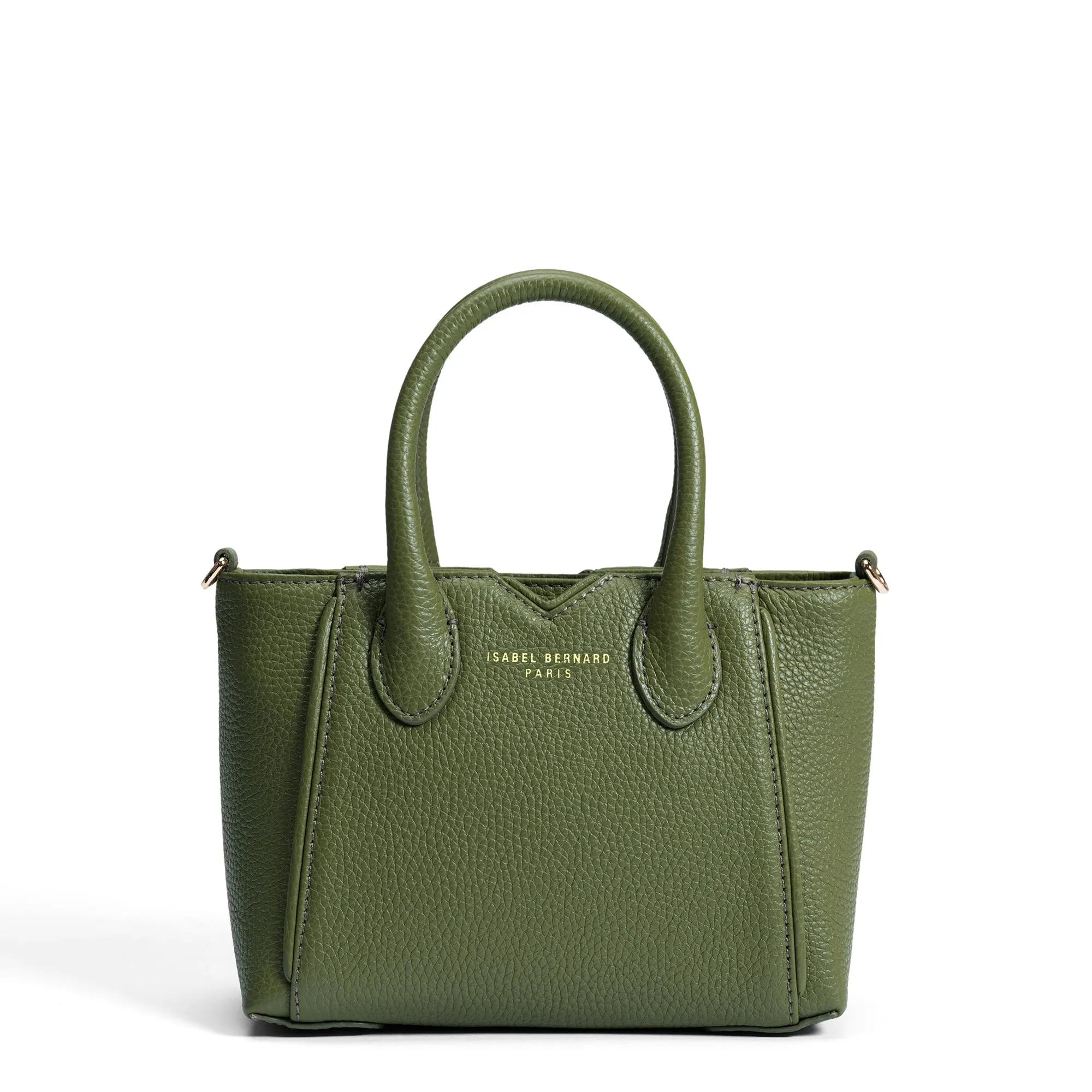 soft elegance Adjustable strap satchel Honor?? Cloe Mini green calfskin leather handbag