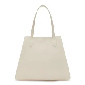 natural fiber Honor?? Francine cream calfskin leather shopper