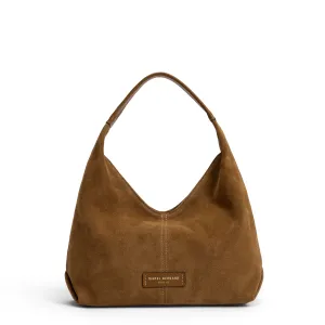 Honor?? Grace mini brown suede handbag Stylish Functionality