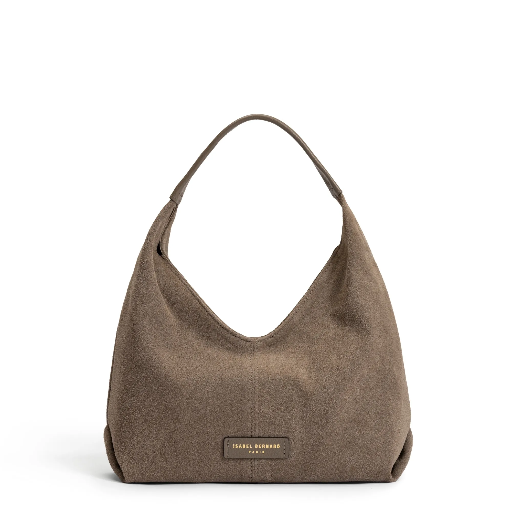 Honor?? Grace mini taupe suede handbag Lightweight Design