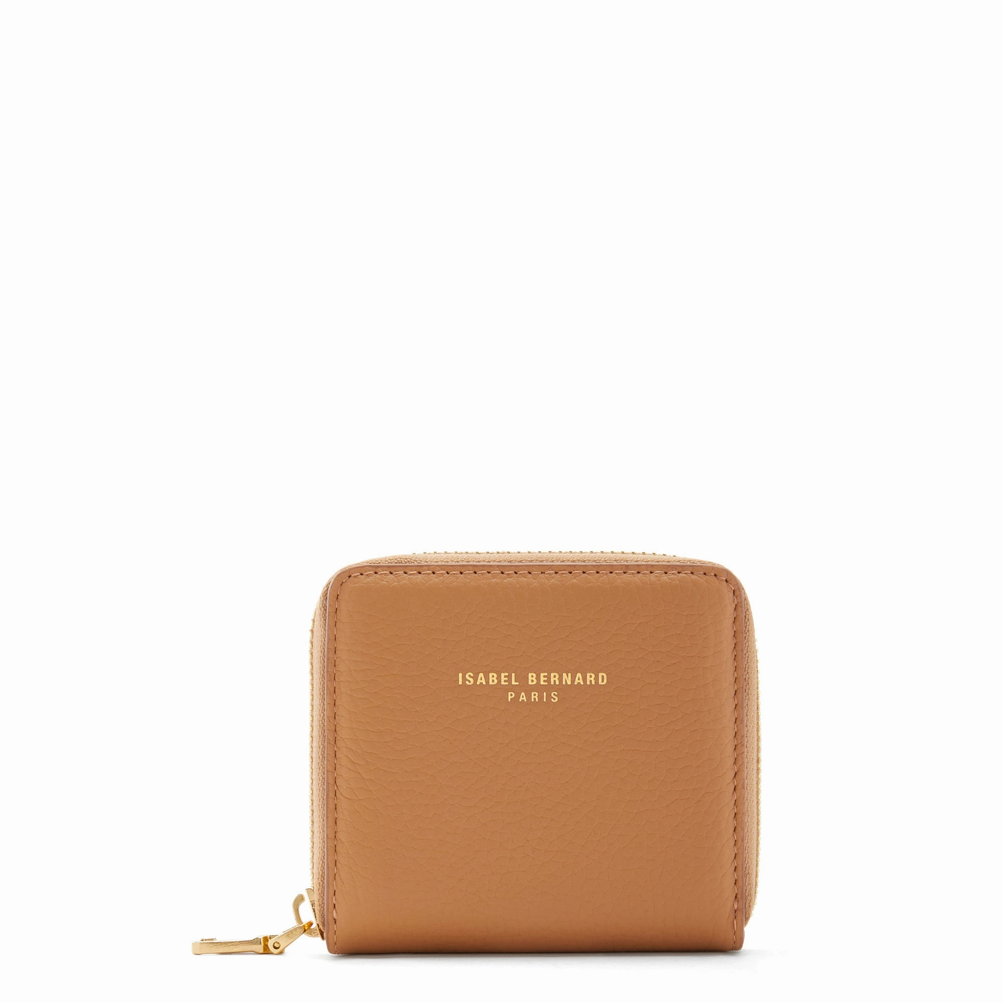 Honor?? Jules camel calfskin leather zipper wallet Stylish Durability Elegant Simplicity