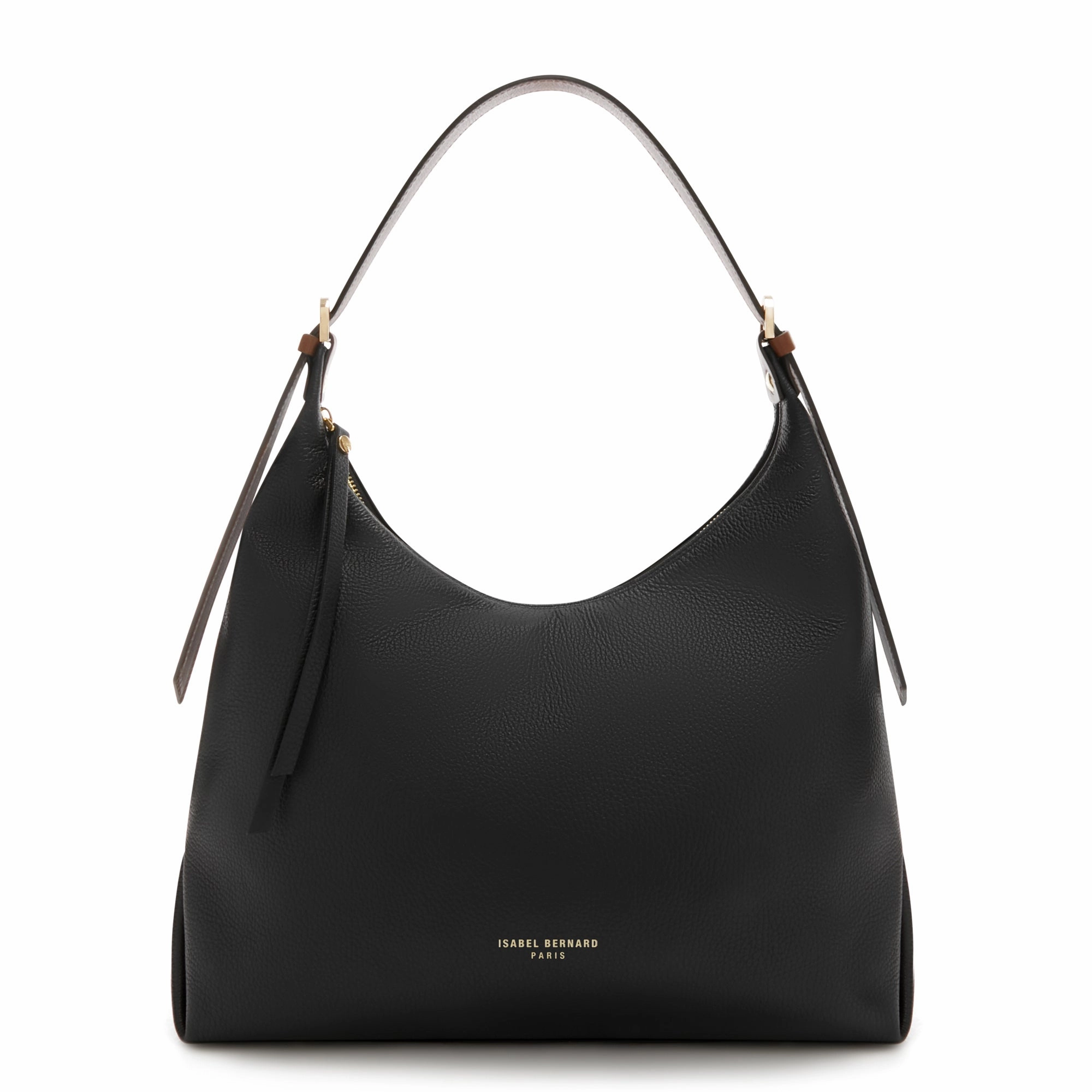 Honor?? Muriel black calfskin leather shoulder bag Functional Design