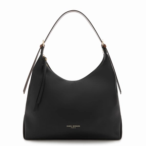 Honor?? Muriel black calfskin leather shoulder bag Functional Design