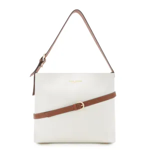 Shoulder Fit Comfortable crossbody bag Honore? Adriane Midi white leather shoulder bag calfskin leather