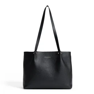 Honore? Nata black leather shopper calfskin leather Lifestyle Piece Trendy shoulder accessory