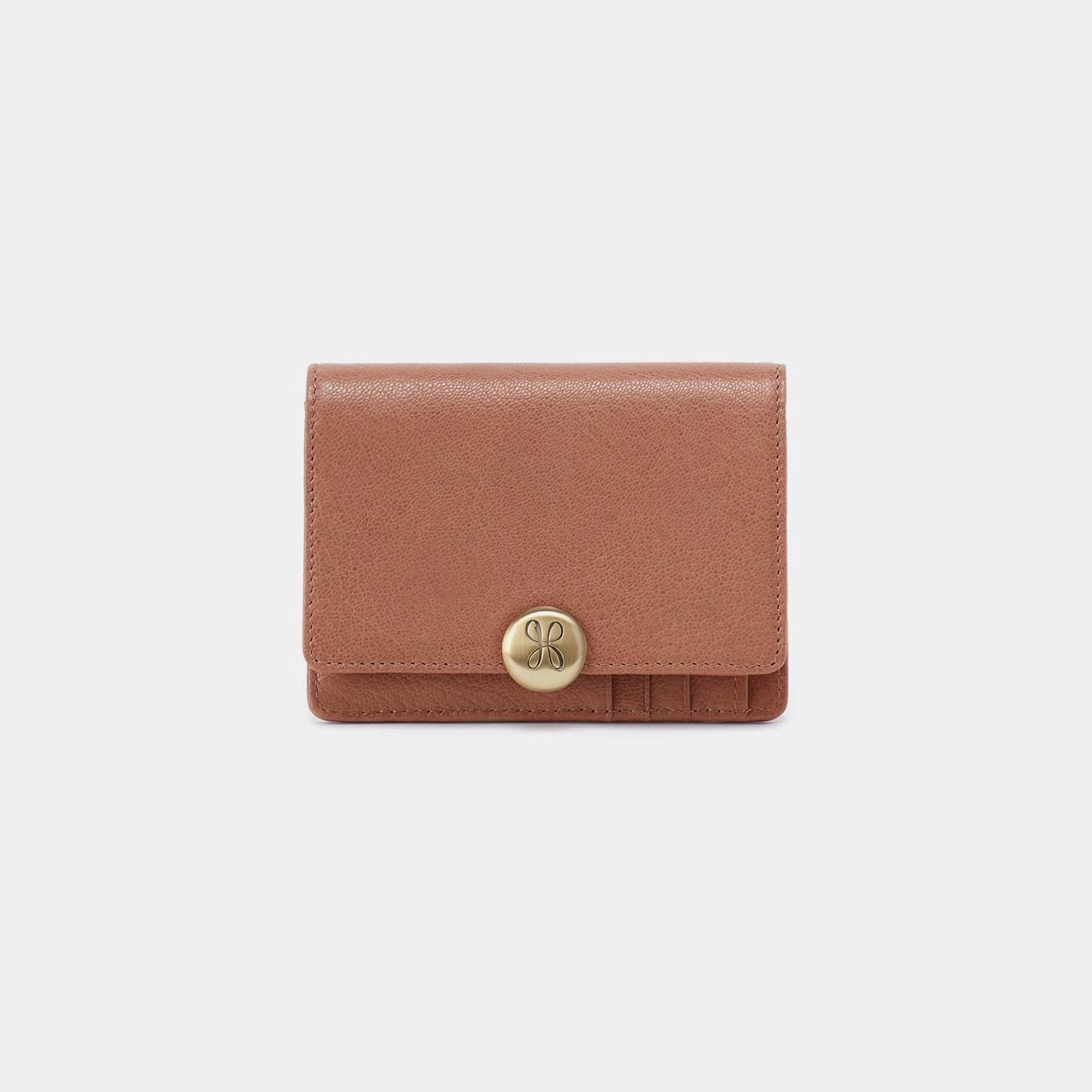 Urban Functionality Contemporary Look Hutton Small Wallet in Micrograin Leather - Glazed Donut