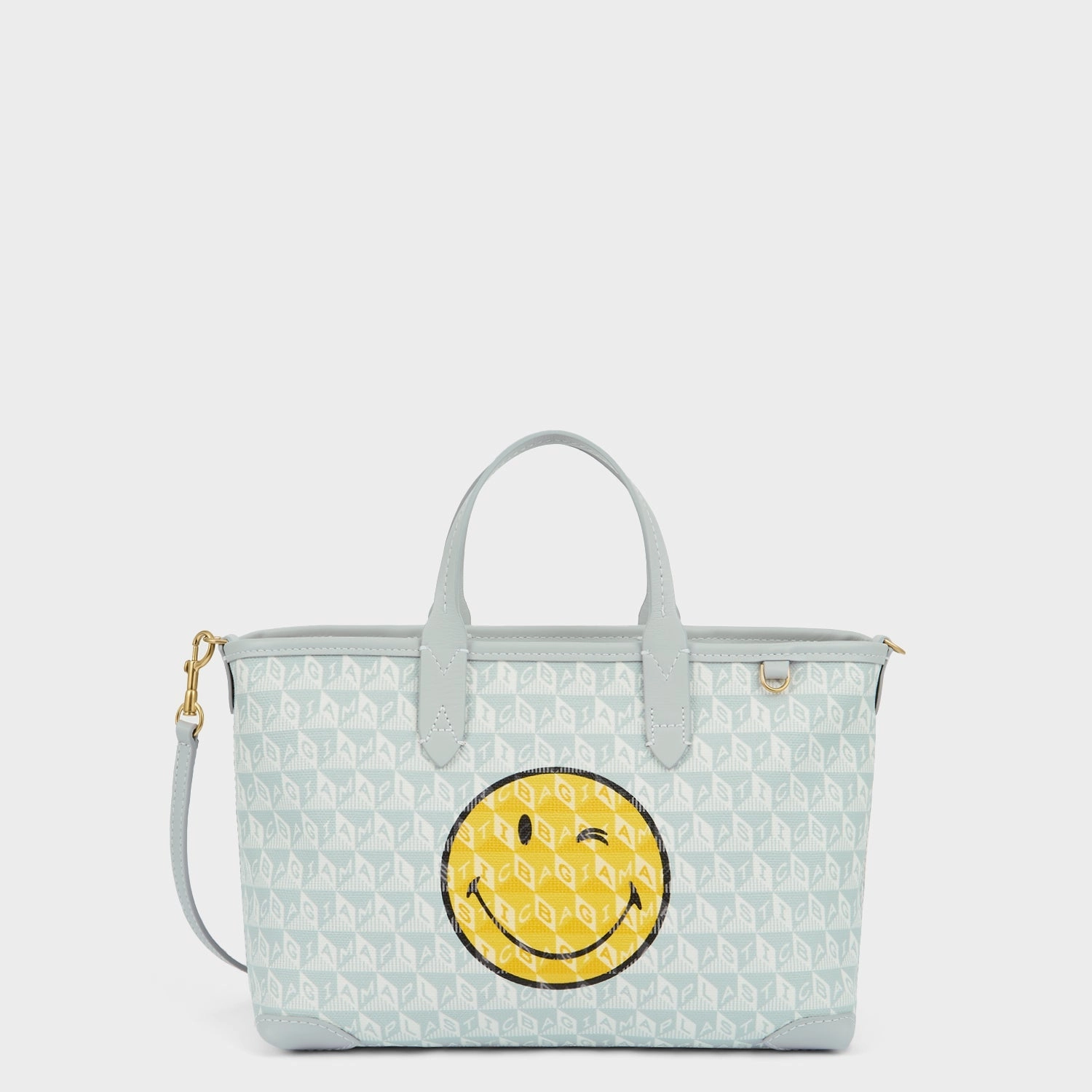 Contemporary Look I Am A Plastic Bag XS Wink Zipped Cross-body Tote