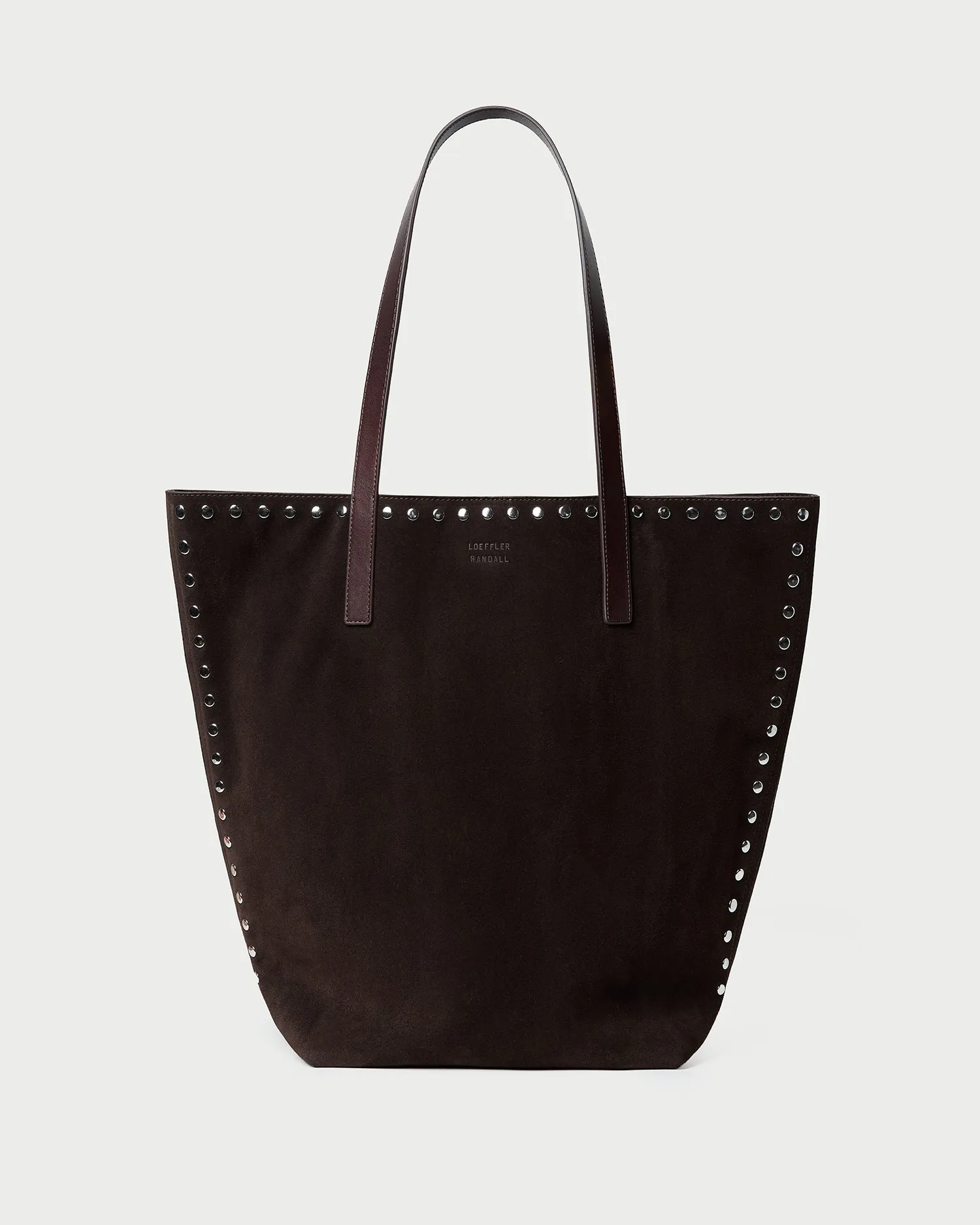 Walker Brown/Silver Suede Tote Customizable Tote