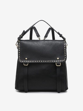 Luxury Appeal Elegant Silhouette Indigo Vegan Backpack