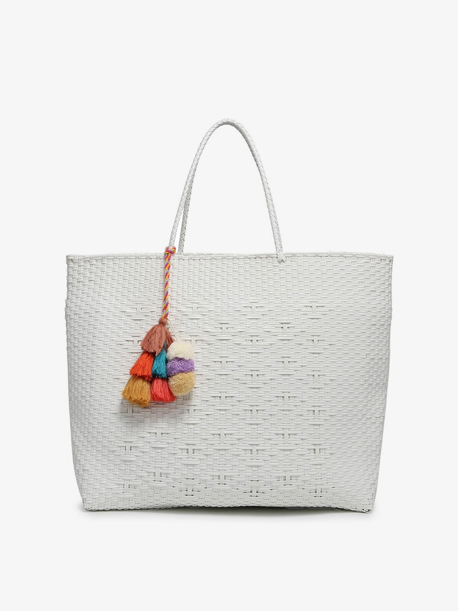 Classy Accent Allie Woven Tote